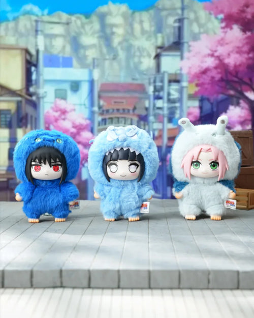 EAKI x TOP TOY Naruto Shippuden Cute Beast Party Plush Keychains