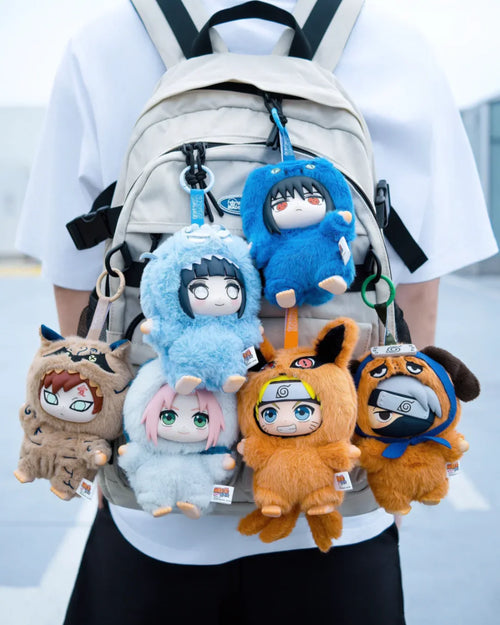 EAKI x TOP TOY Naruto Shippuden Cute Beast Party Plush Keychains